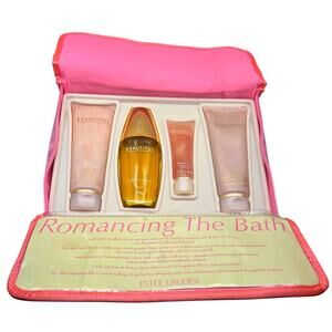 Estee Lauder Romancing the Bath Four Piece Gift Set New in Box